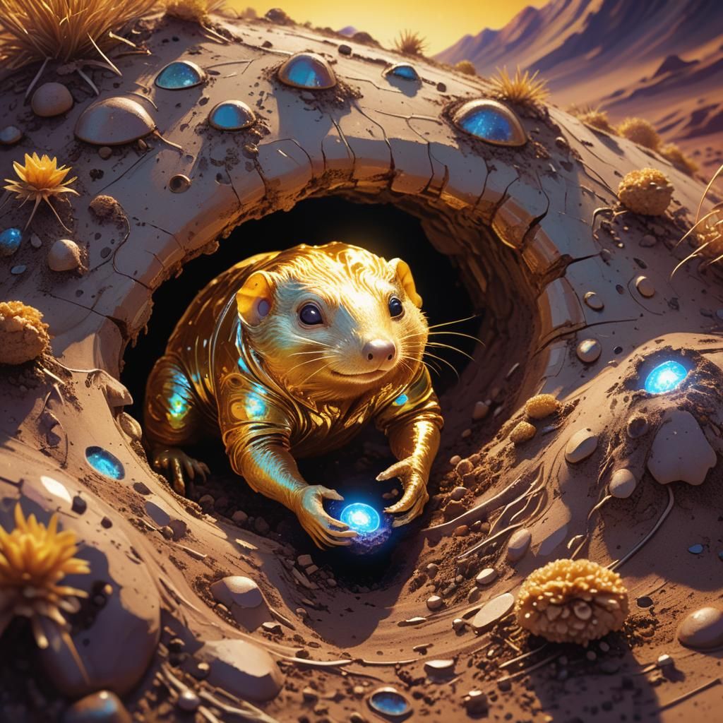Golden Mole Alien on Exoplanet, Speculative Xenobiology