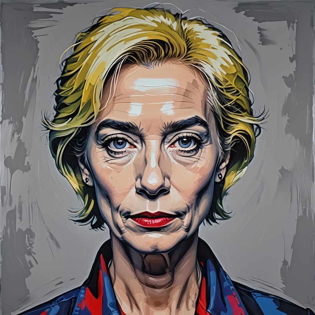 Pop Art Portrait in Warhol Style