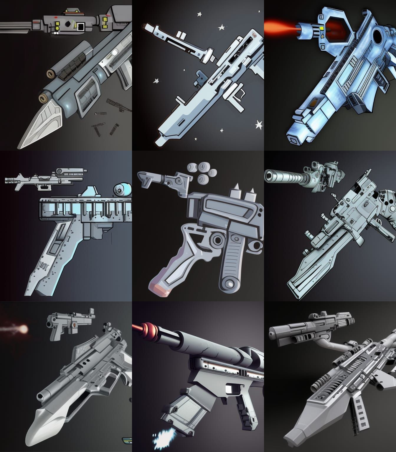 Heavily Armed Spaceship with Advanced Weaponry