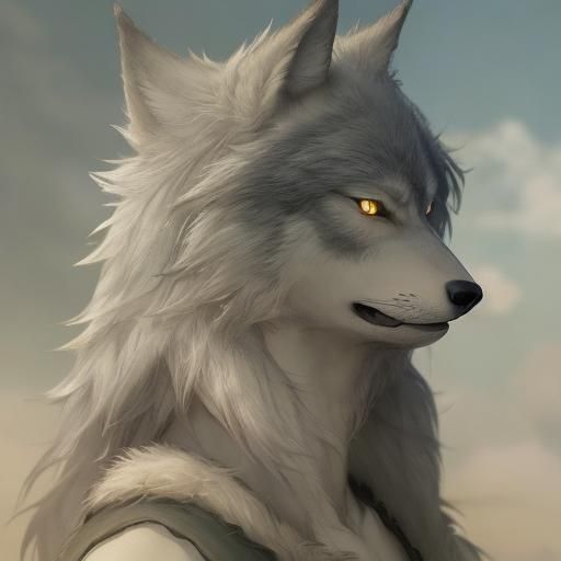 Anime Wolf Character Key Visual