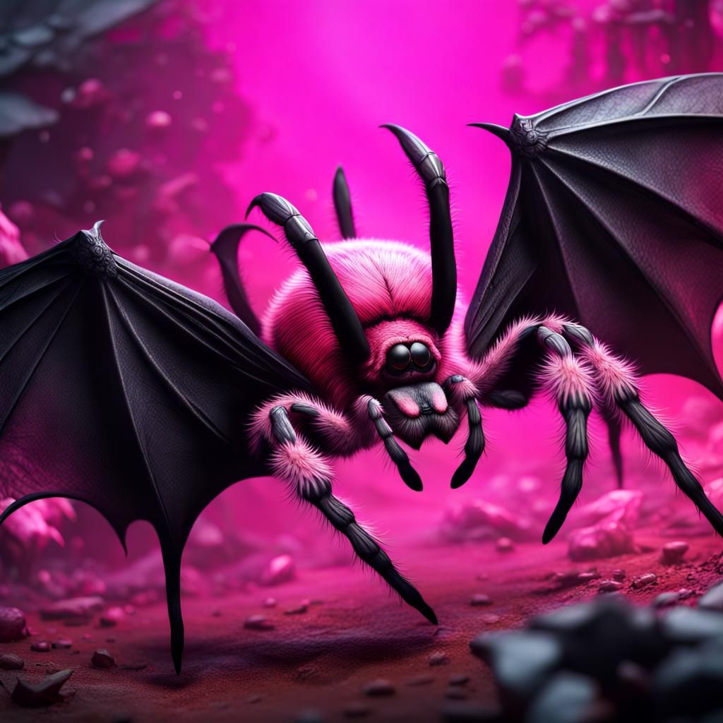 Tarantula Bloom Fight: Fantasy Concept Art