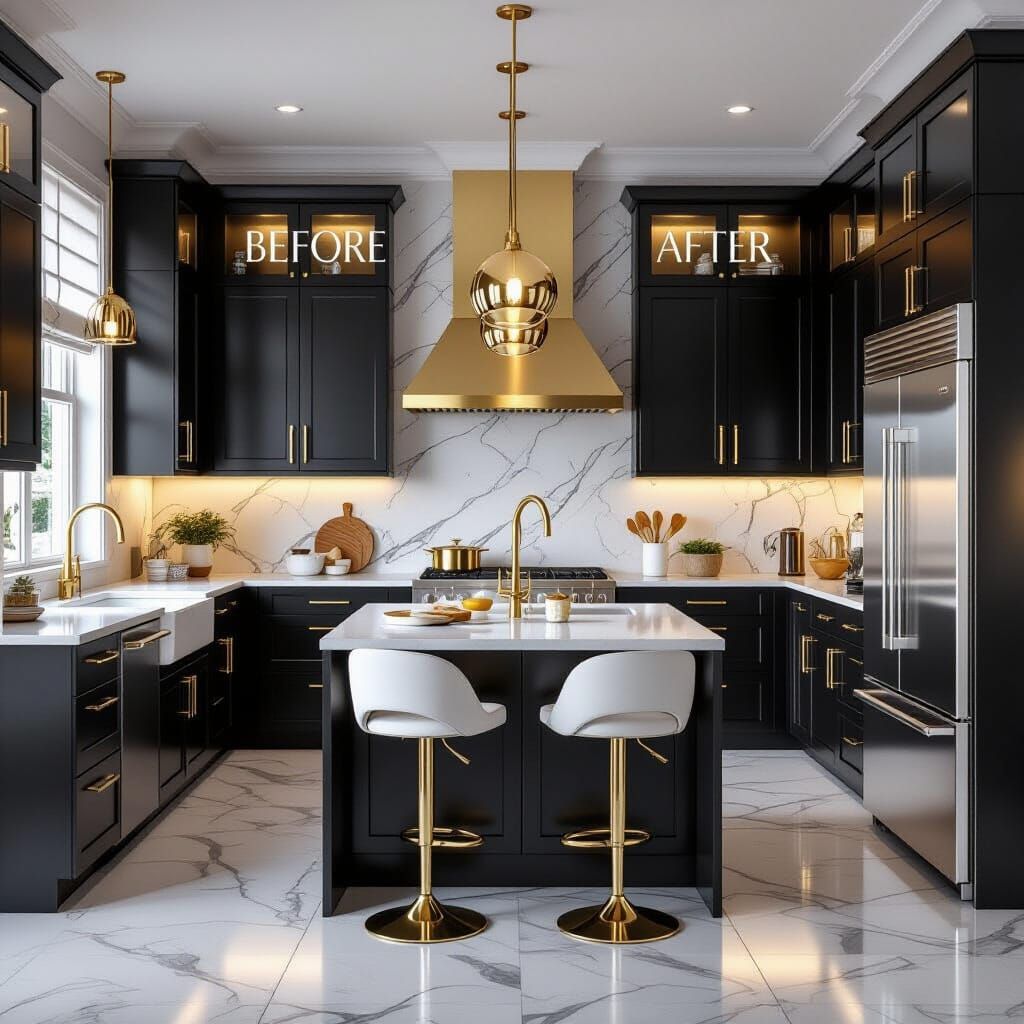 Glamorous Kitchen Renovation in Realistic 3D