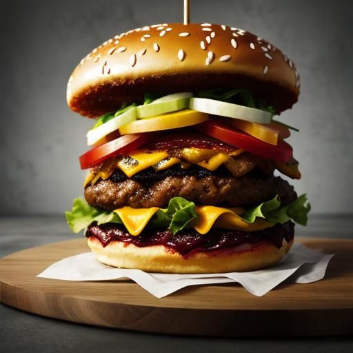 Inescapable Hamburger Generated by AI