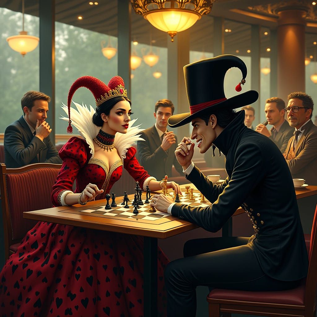 Royal Rivals Engage in High-Stakes Chess in Whimsical Starbu...
