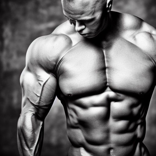 Professional Bodybuilder Portrait with Bokeh