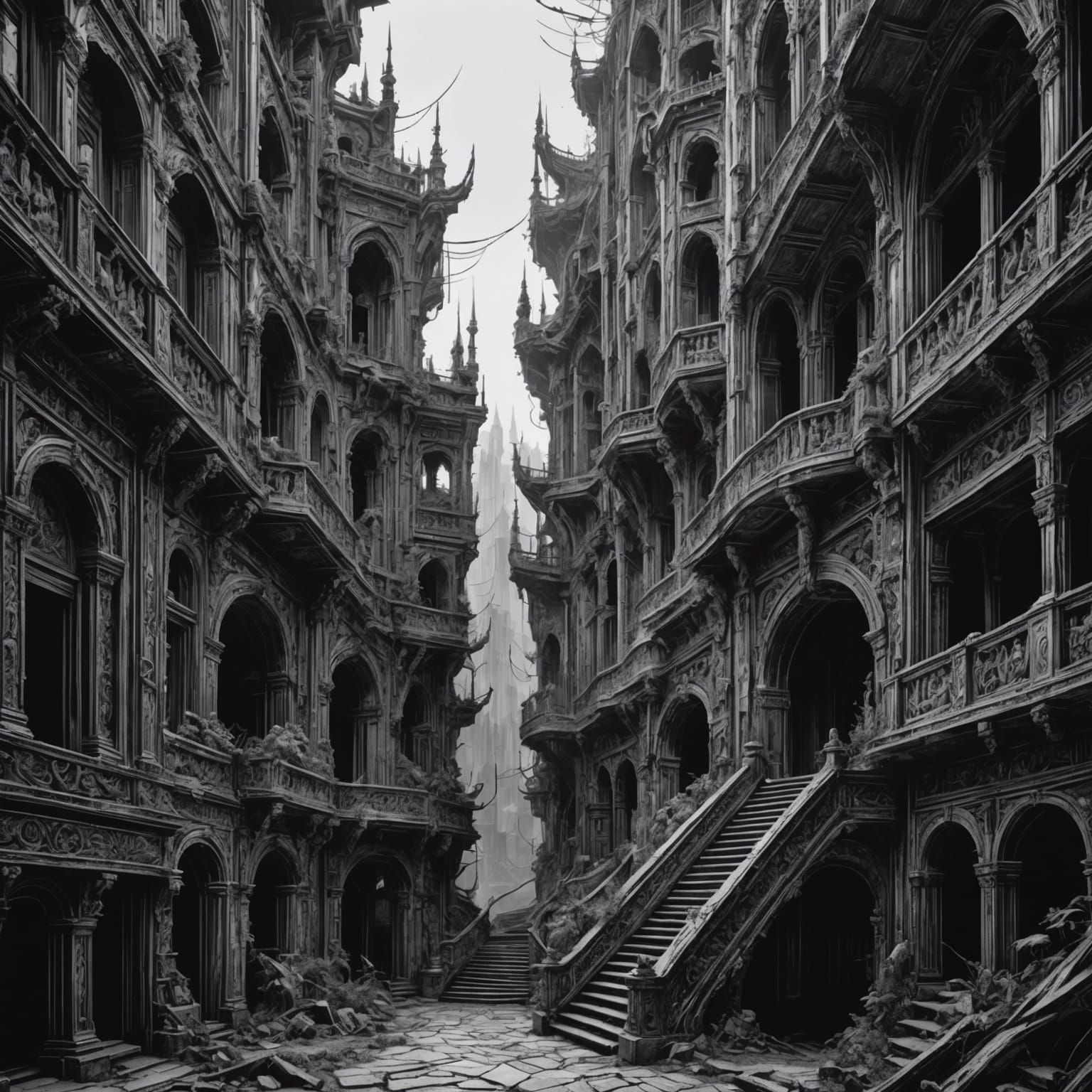 Abstract Line Art of Son Goku in 8K