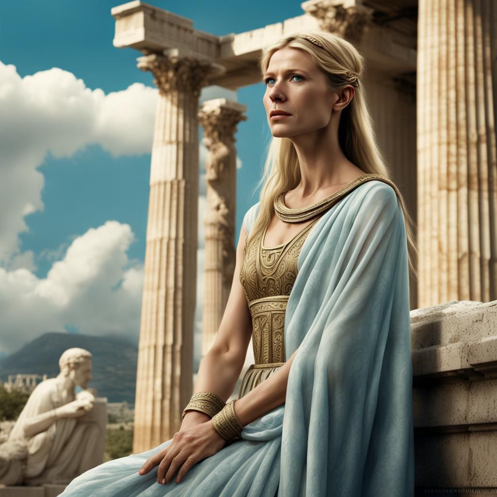 Gwyneth Paltrow in ancient Greeks.