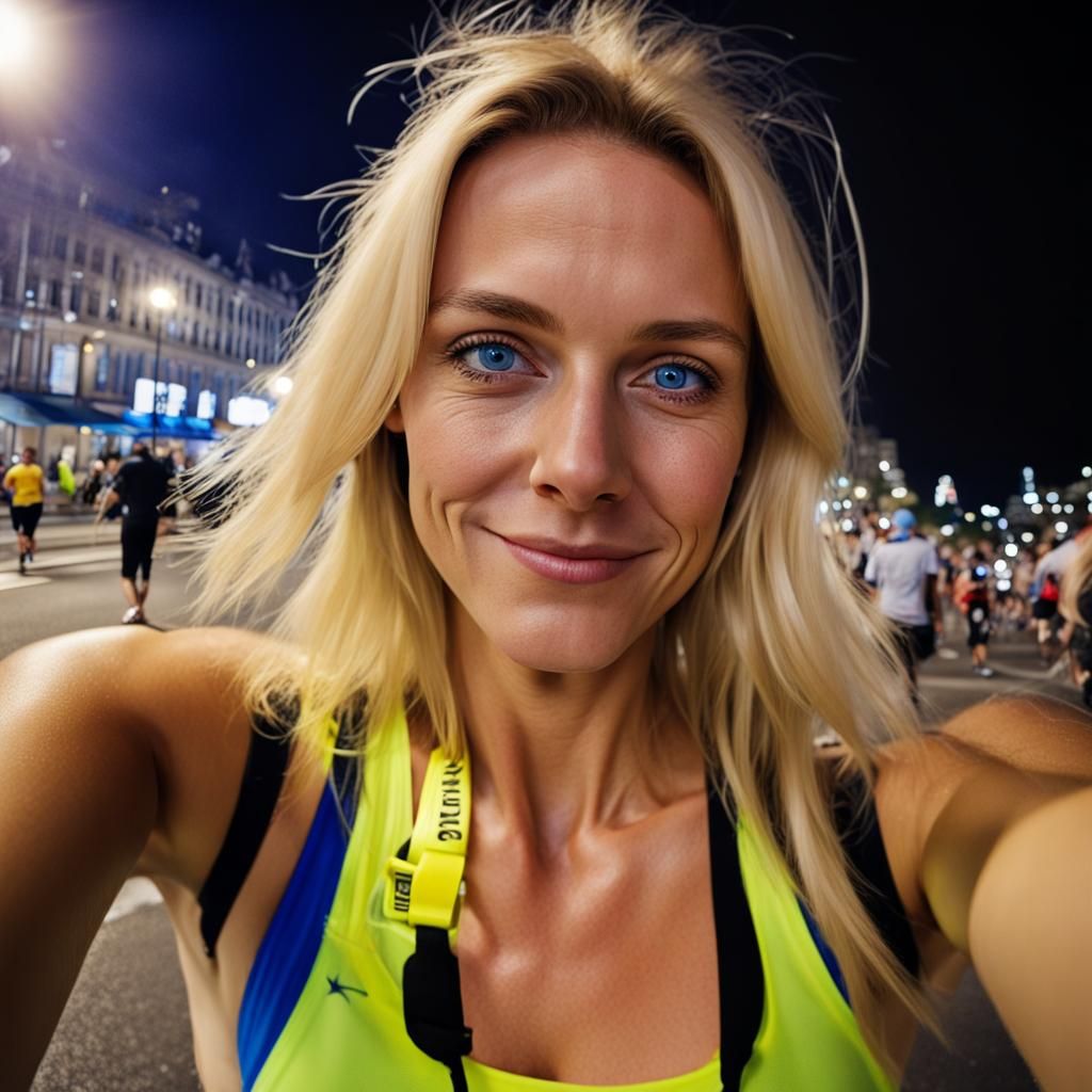 selfie after the marathon