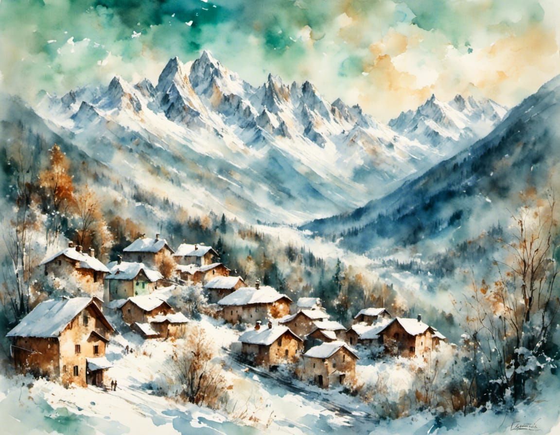 Alpine village