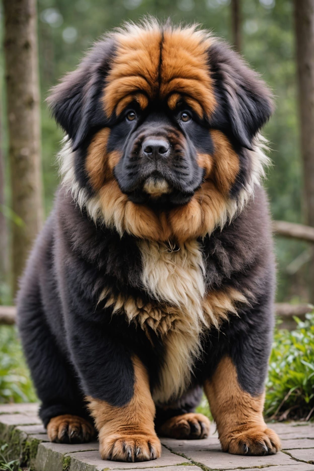 Panda Tibetan Mastiff Hybrid