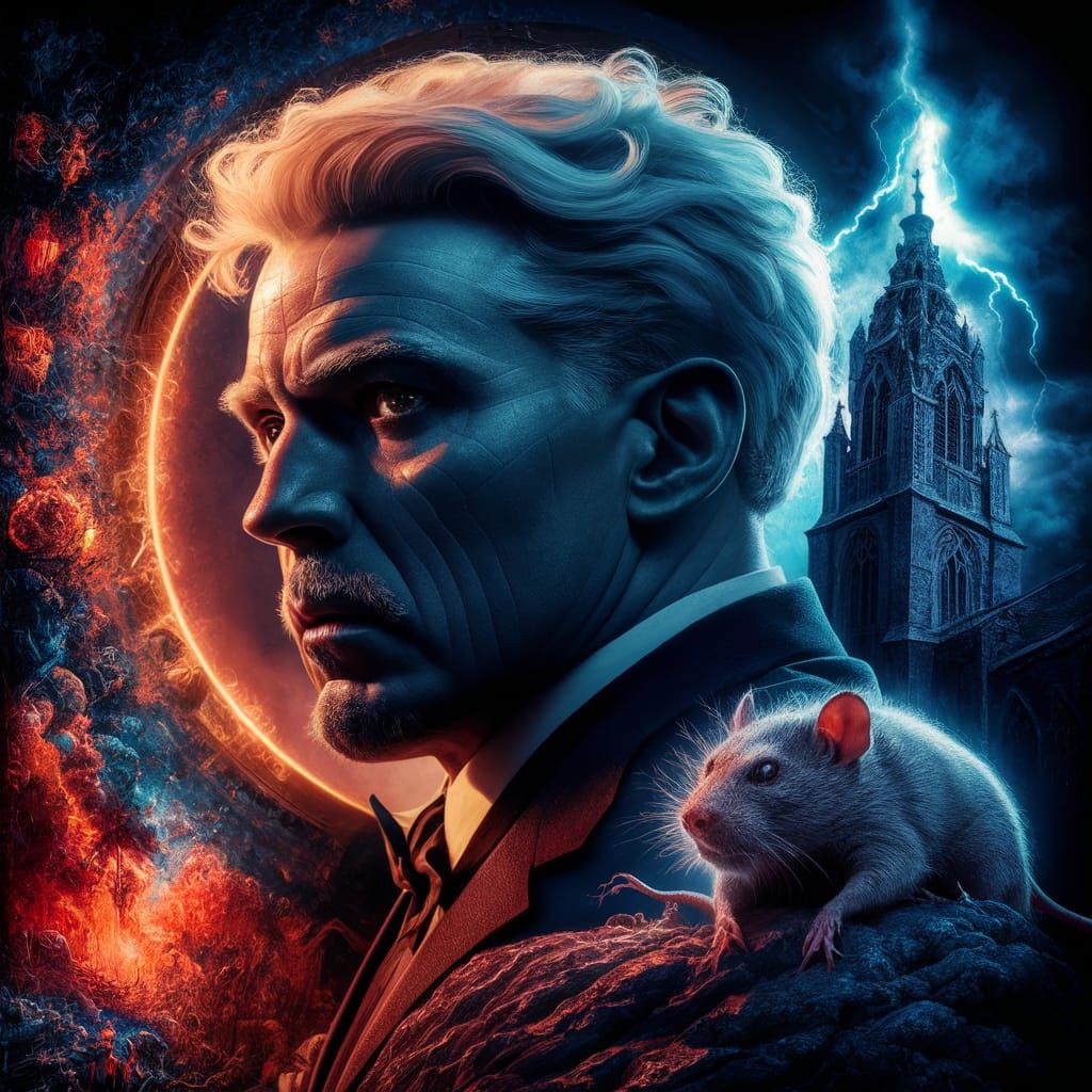 Movie poster for film called "Lovecraft's Evil Clergyman" st...