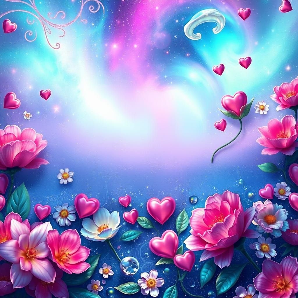 Iridescent "Stay Blessed" in Dreamlike Sci-Fi Scene