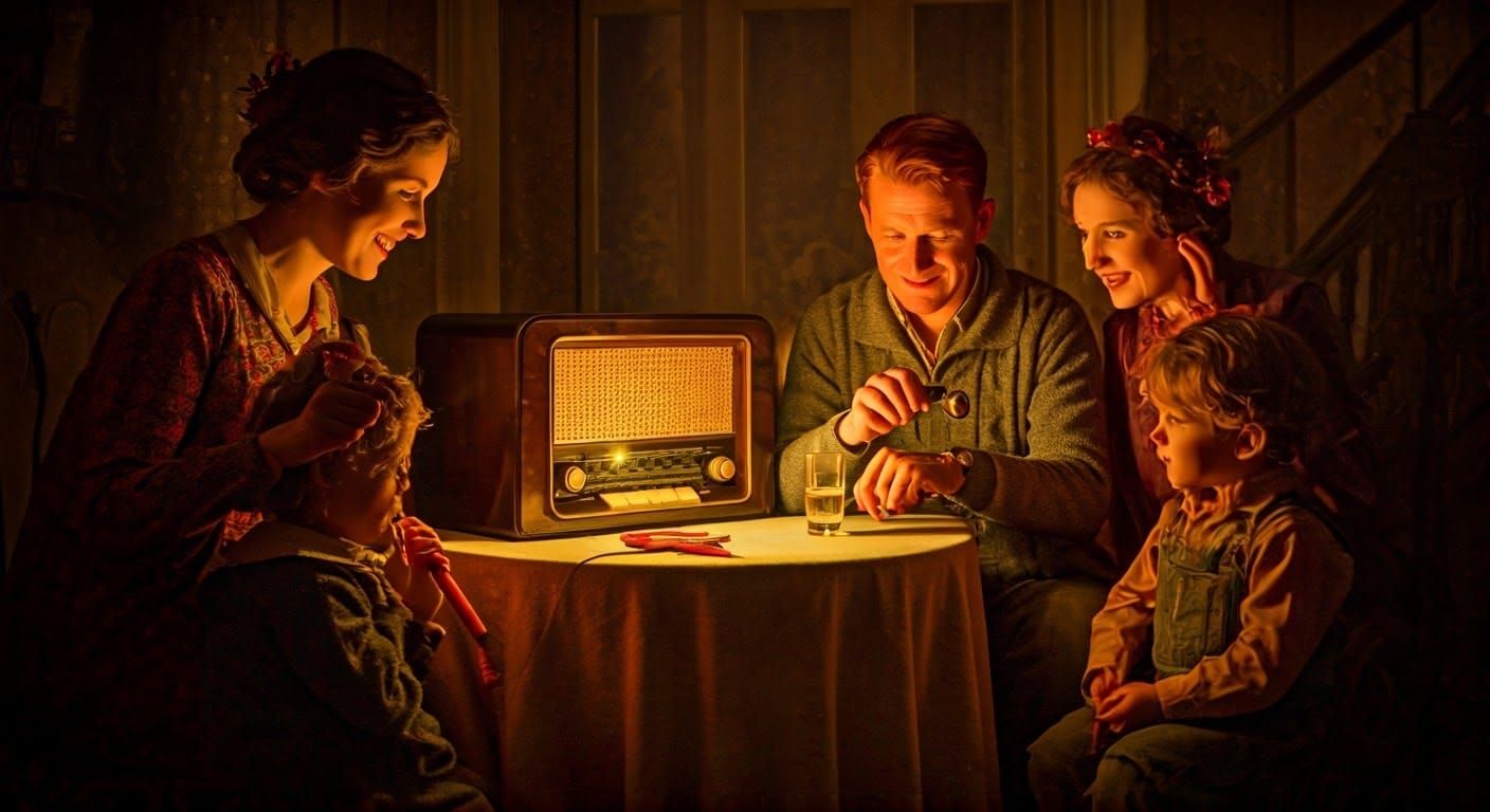 Vintage Family Celebrates New Year's Eve in Cozy Country Hom...