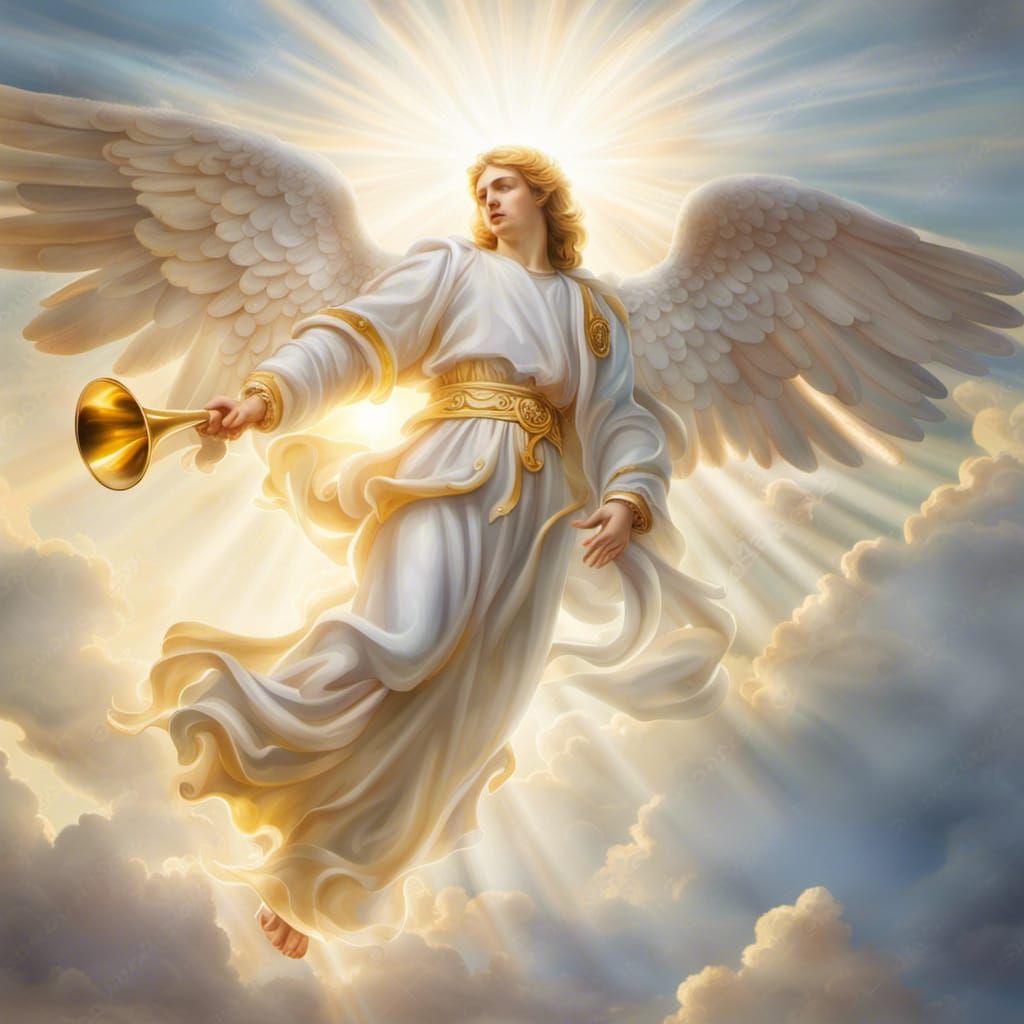 Archangel Gabriel Trumpeting in Divine Light