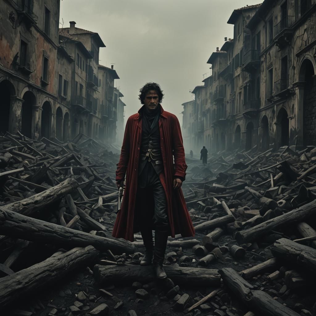 Dante's Sixth Circle of Hell: Horror Illustration