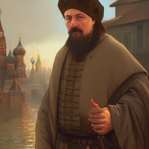 A medieval Russian merchant in Moscow