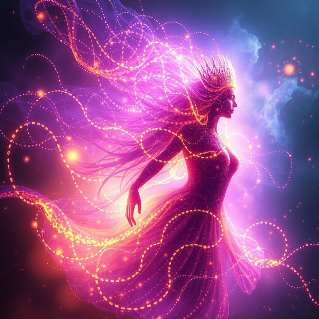 Spectral Queen of Code in Digital Nebula