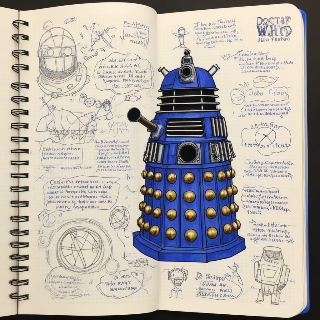 Captain Jack Doodle Page from Science Notebook