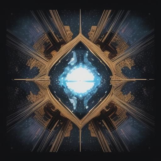 Geometric Pop Art Screen Print in Triadic Colors