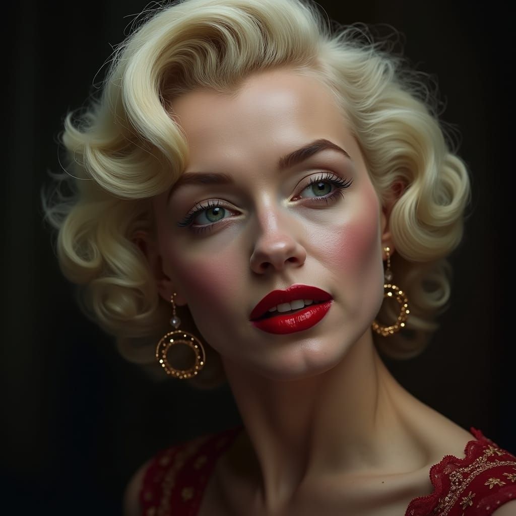 Marilyn Monroe Portrayed in Hyperrealistic Splendor