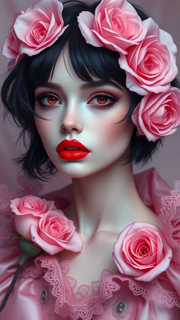 Seraphyne Portrait: Romantic Gothic Fashion