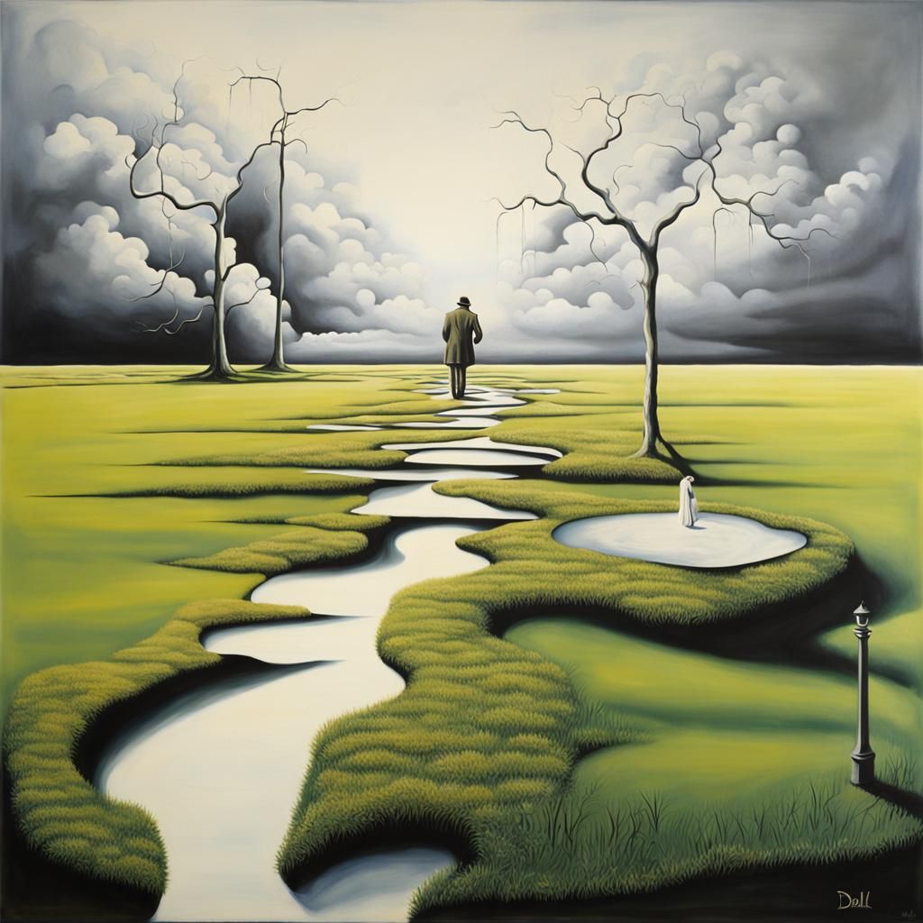 Surrealist Landscape: Where the Sidewalk Ends