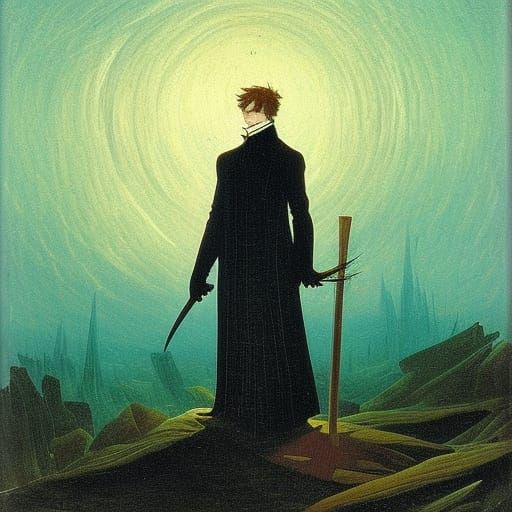 Vampire Lord at Post Office: Romanticism Style