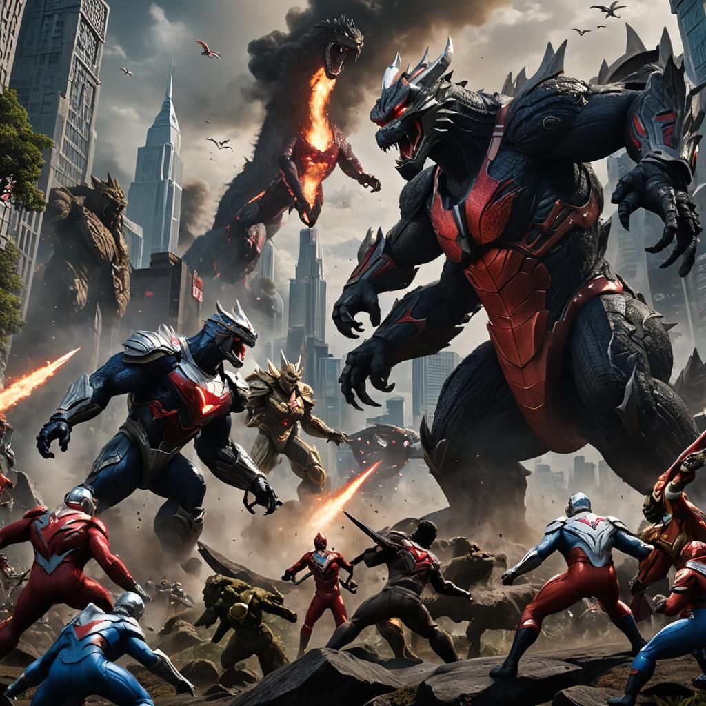 Godzilla and Kong vs Ultraman: Epic Battle