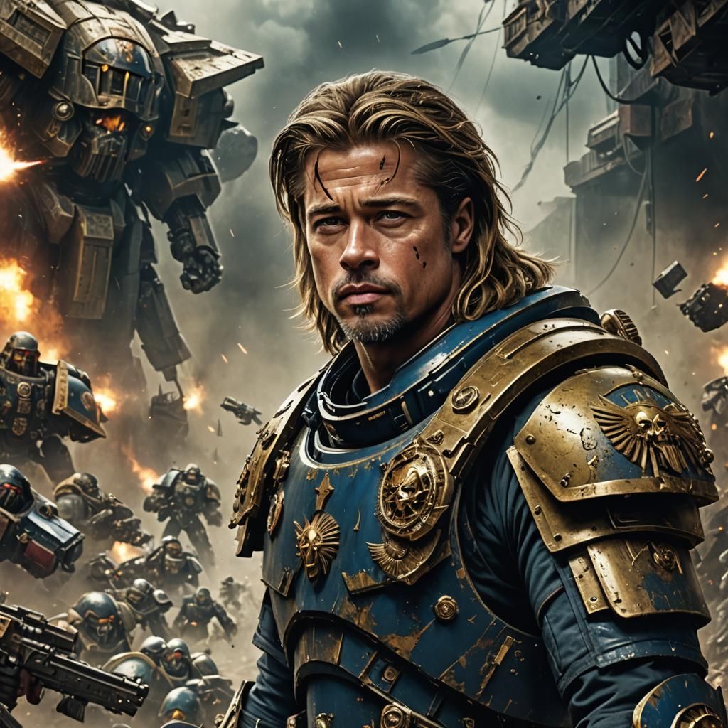 Space Marine Poster in Warhammer 40k Universe