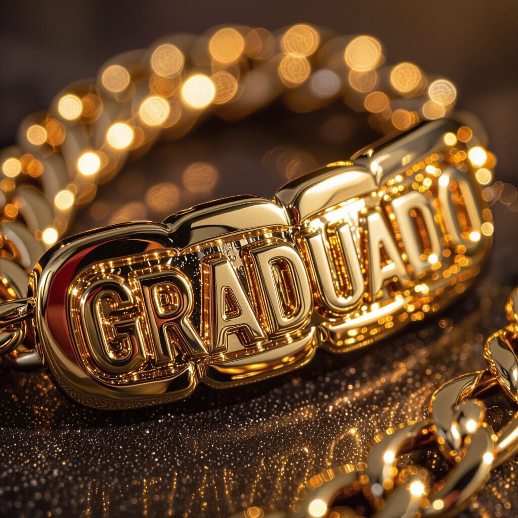 Polished Gold "Graduado" Grillz Close-Up