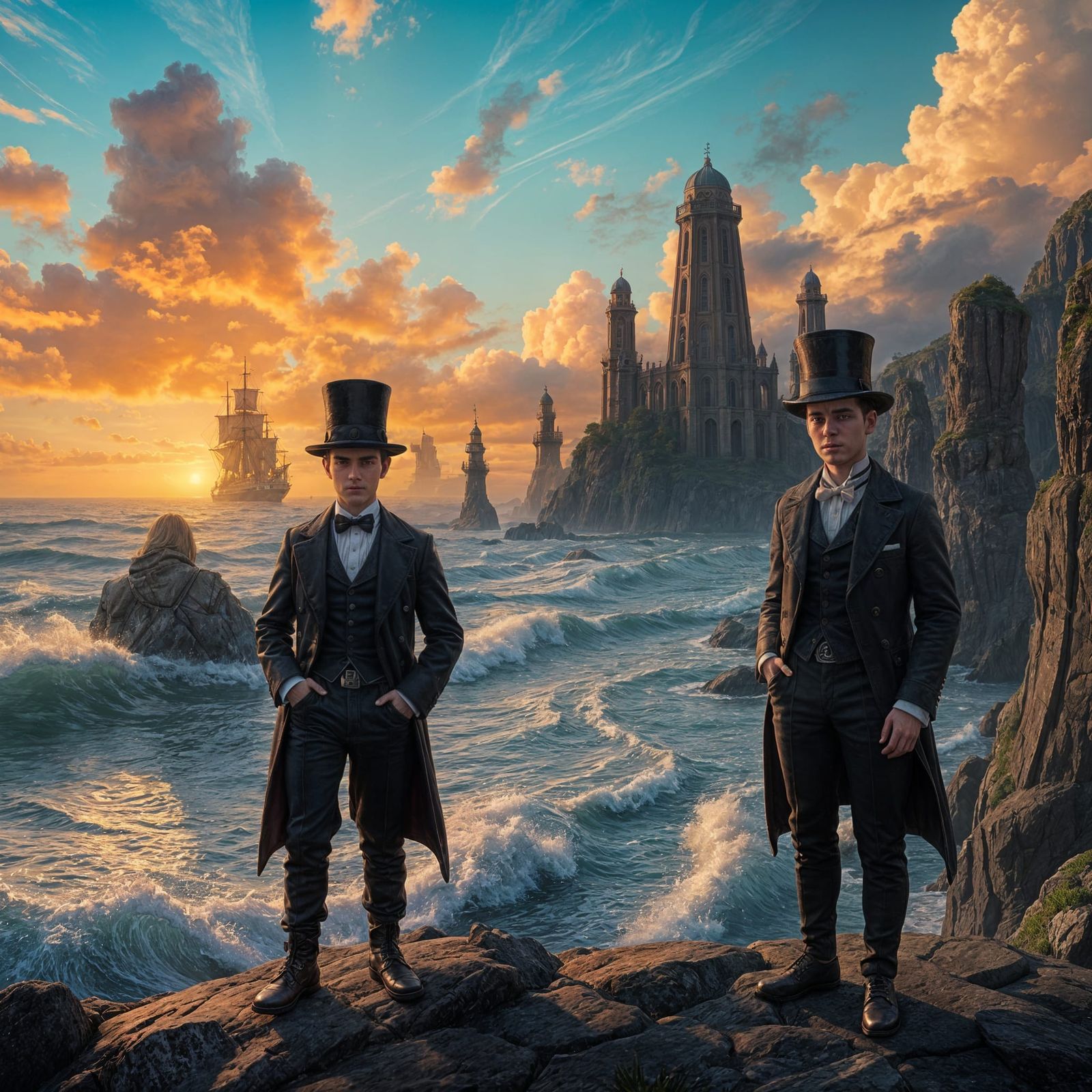 Two Young Men Discover Victorian Seaside Wonders