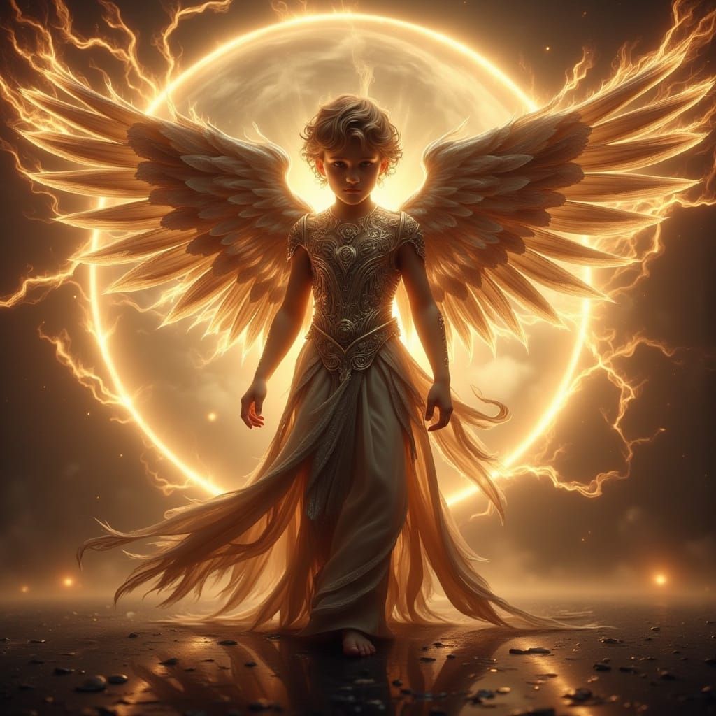 Ethereal Archon Angel in Majestic Glory