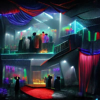 AI Generated Nightclub Scene