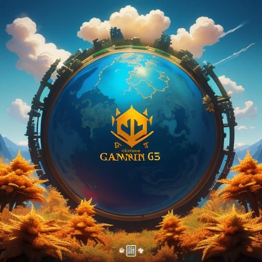 Cannabis Logo Cloud: 3D Cartoon Fantasy Art