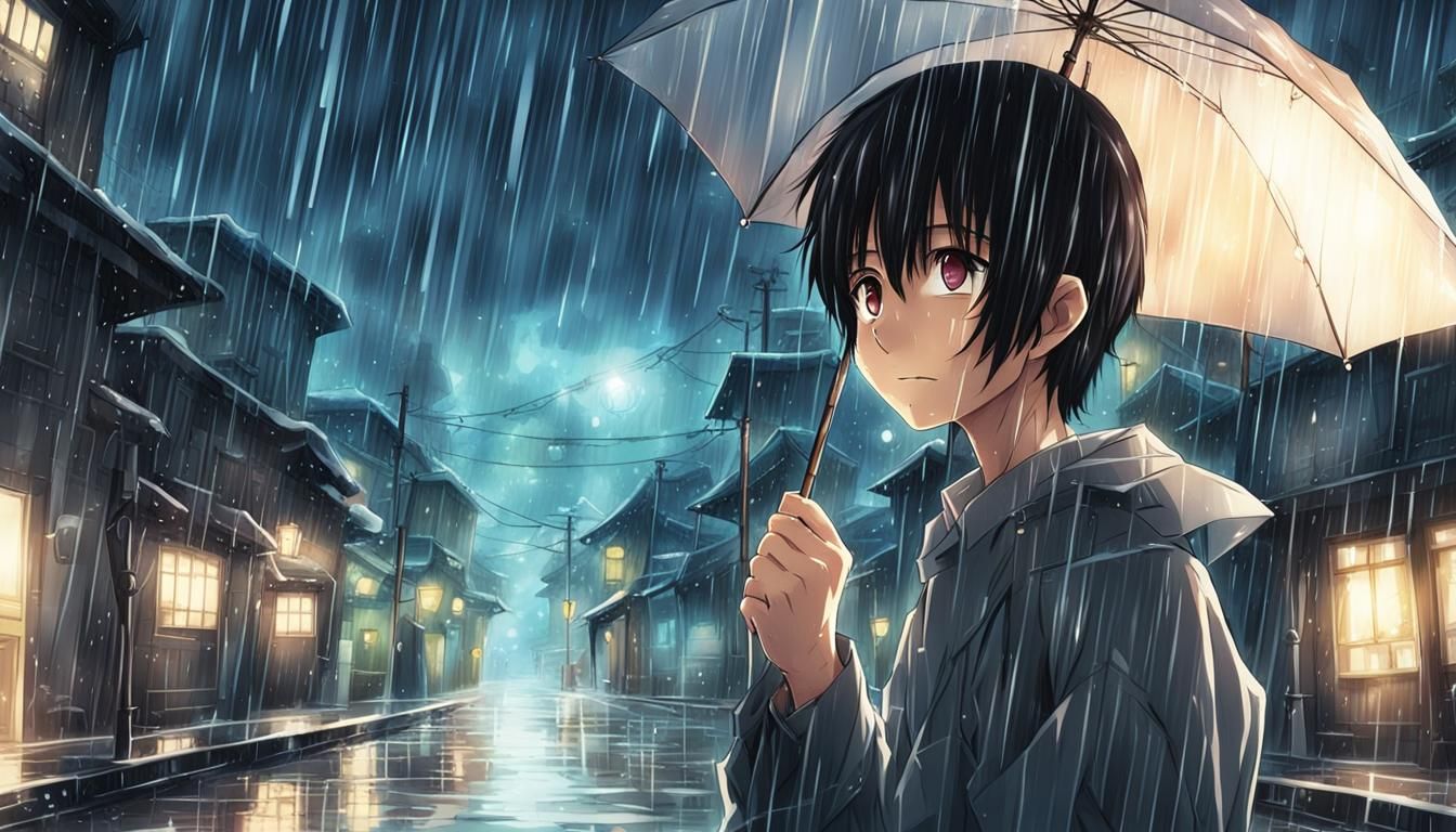 Anime Style: Waking in the Rain