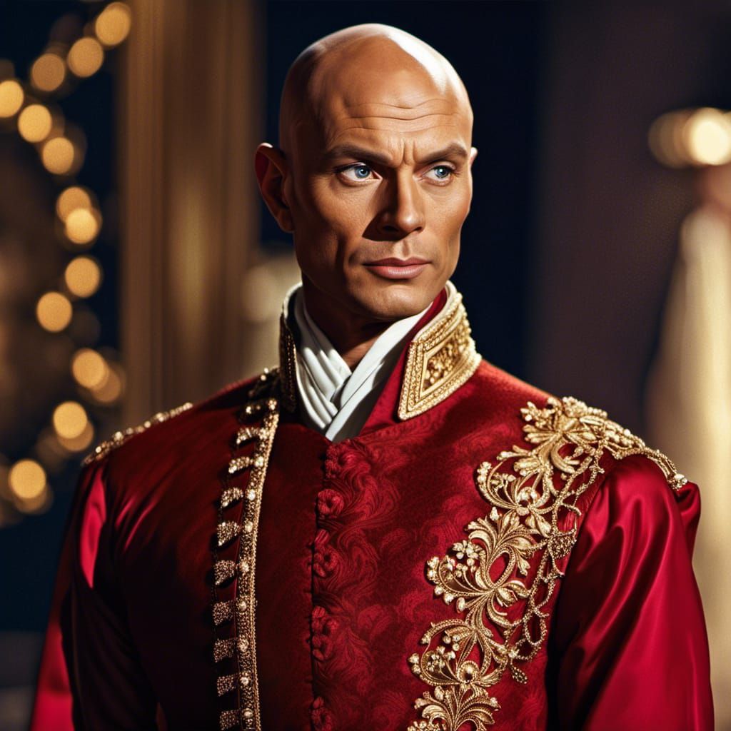 Yul Brynner as King: Hyperrealistic Portrait