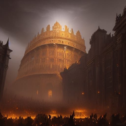Monster Coliseum: Dark Fantasy Concept Art in 8K