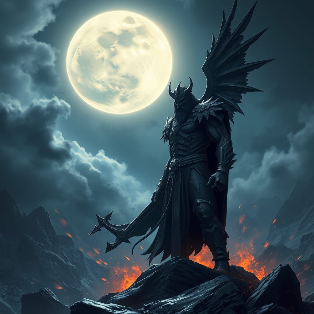 Warrior of the Night: A Grim Titan's Defiant Stand