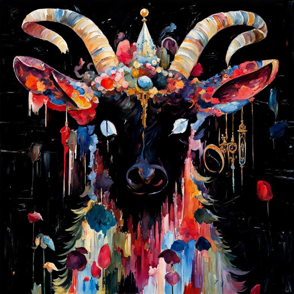 Impressionist Gouache Masterpiece on Canvas