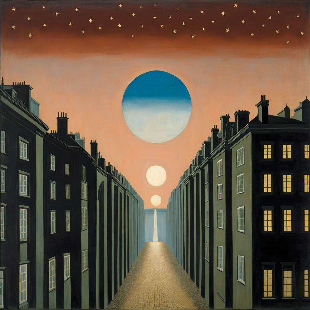 Empire of Light: A Surrealist Digital Painting