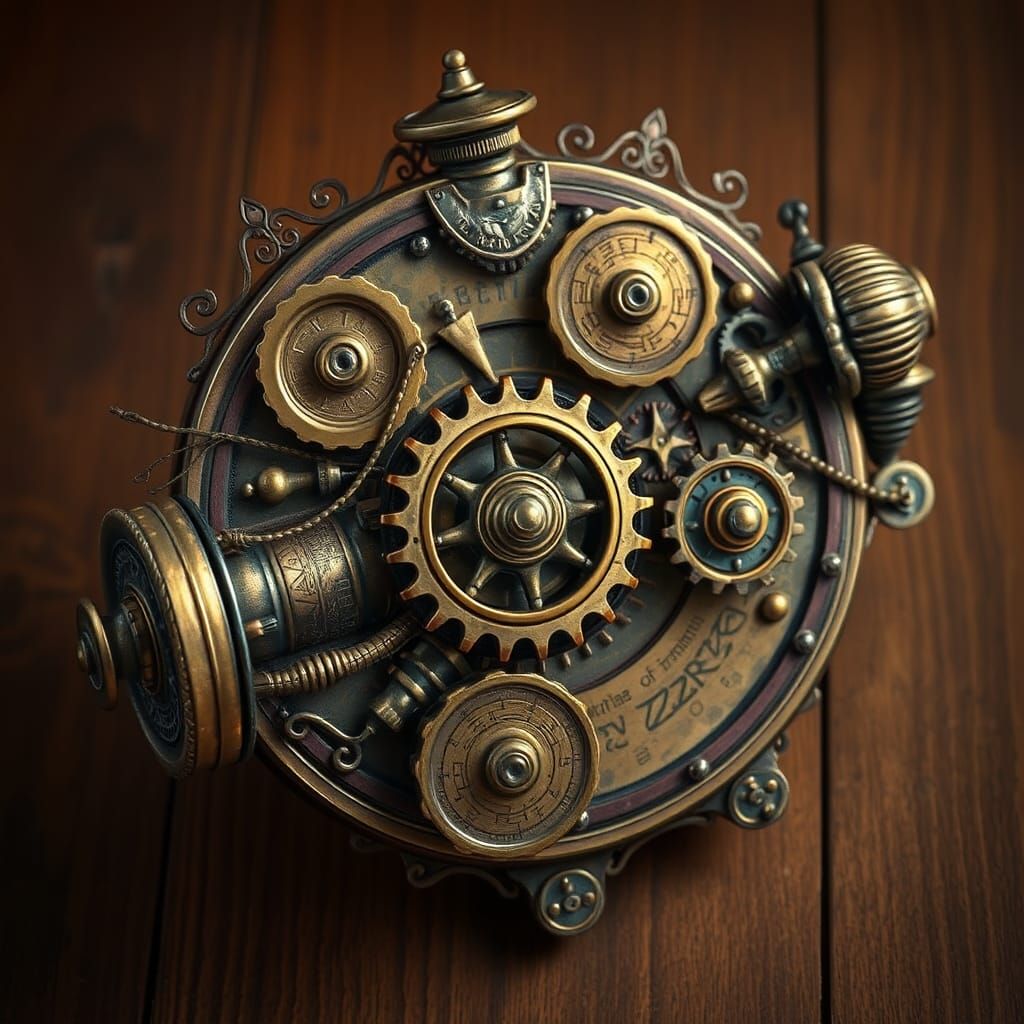 Steampunk Doohickey with Intricate Details