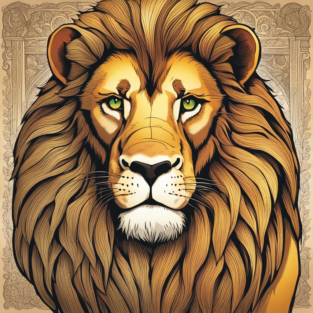 Aslan the Lion AI Generated