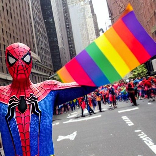 Gay Spider-Man Celebrates Pride in New York