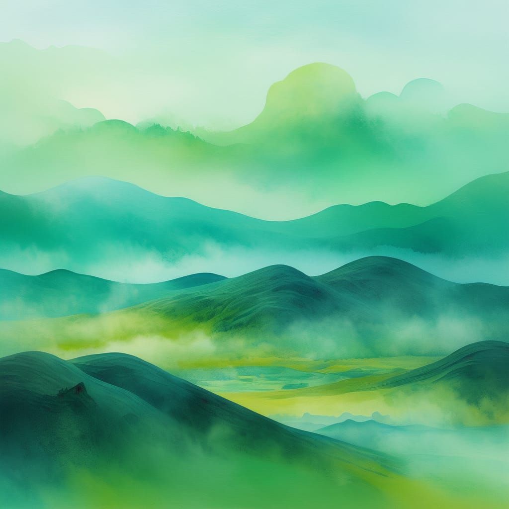 Dreamlike Landscape Animal Form Emerges from Nature