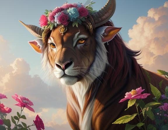 Satyr Portrait in Charcoal with Dynamic Lighting