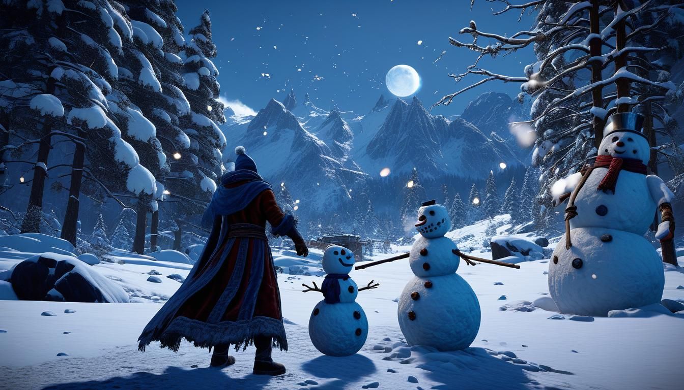 Elsa Unleashes Epic 3D Snowman Transformation in Cinematic S...