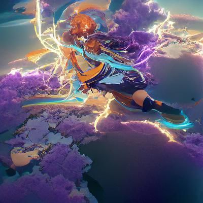 Inazuma: Lightning Nation of Eternity, Digital Art