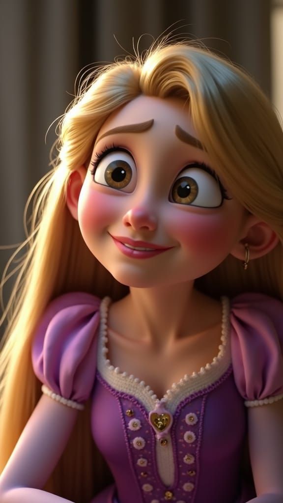 Rapunzel's Discovery: Tears of Joy and Confusion
