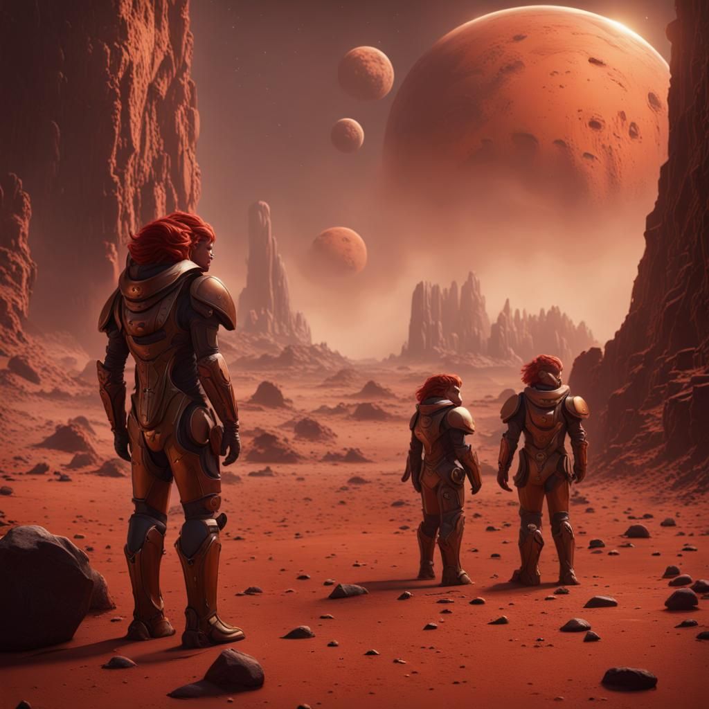 Phobos and Deimos: Sons of Mars, Detailed Matte Painting