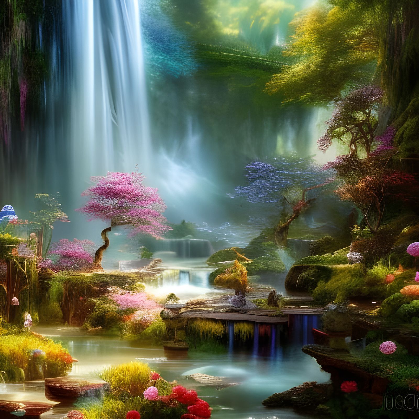 Ethereal Elf Song in Hyperdetailed Fantasy Landscape